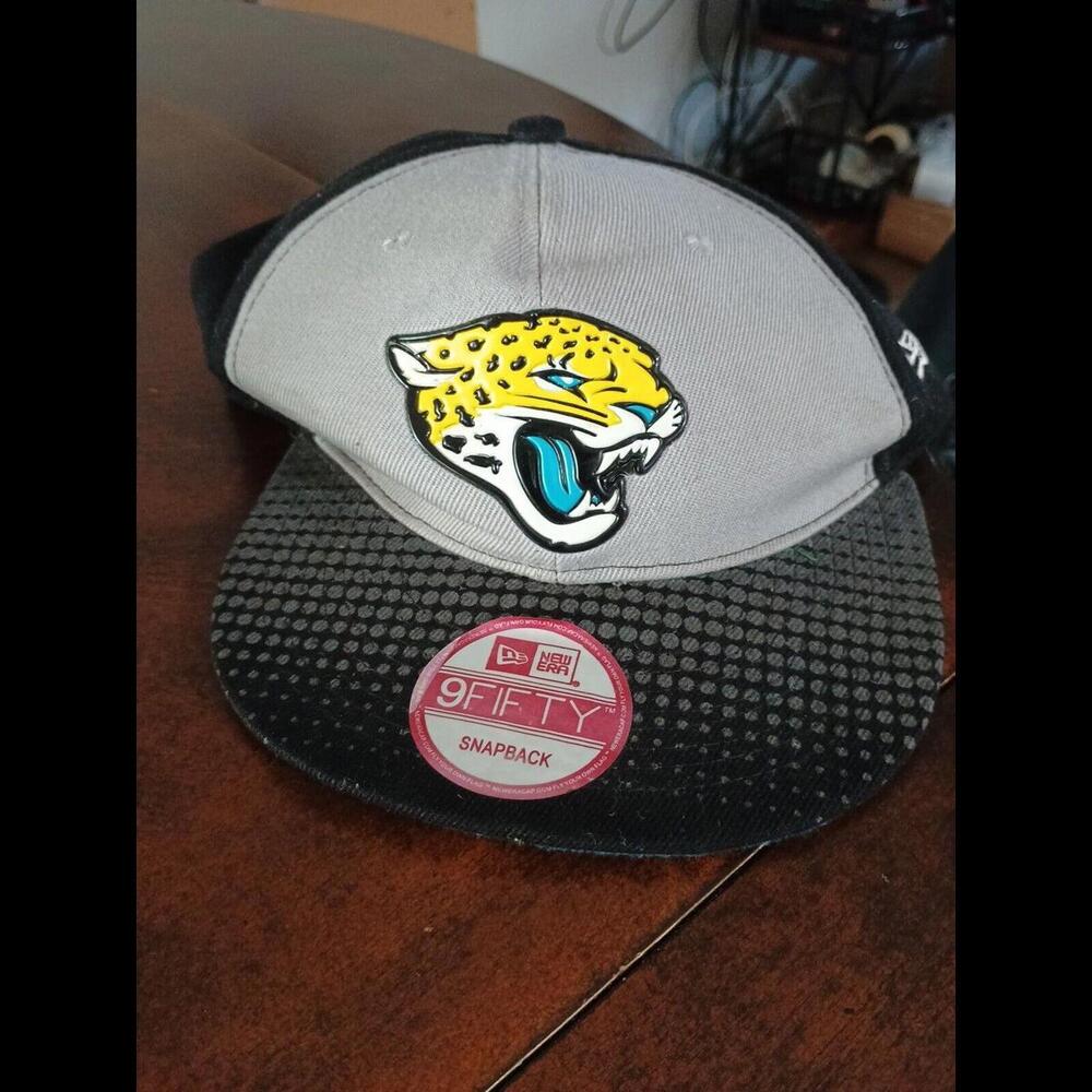 New Era Jacksonville Jaguars Grey Storm 9Fifty 950 Snapback Cap Limited Edition